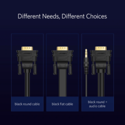UGREEN 11630 VGA Male to Male 1080P@60Hz Cable 1.5 Meter