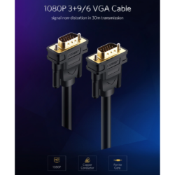 UGREEN 11630 VGA Male to Male 1080P@60Hz Cable 1.5 Meter