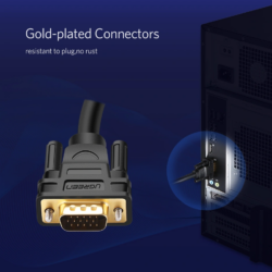 UGREEN 11630 VGA Male to Male 1080P@60Hz Cable 1.5 Meter