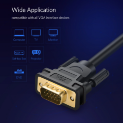 UGREEN 11630 VGA Male to Male 1080P@60Hz Cable 1.5 Meter