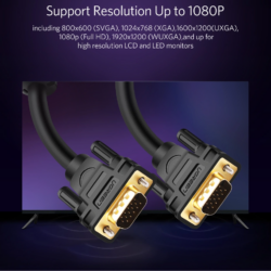UGREEN 11630 VGA Male to Male 1080P@60Hz Cable 1.5 Meter