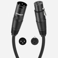 UGREEN 20712 AV130 XLR Cable Microphone XLR Male To Female Extension Cable 5m