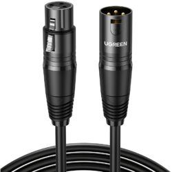UGREEN 20712 AV130 XLR Cable Microphone XLR Male To Female Extension Cable 5m