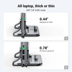 UGREEN 25706 Vertical Laptop Stand Adjustable Aluminum Desk Holder