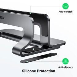 UGREEN 25706 Vertical Laptop Stand Adjustable Aluminum Desk Holder