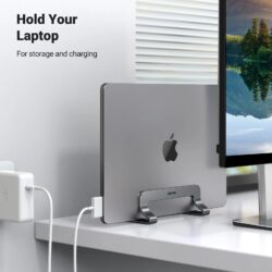 UGREEN 25706 Vertical Laptop Stand Adjustable Aluminum Desk Holder
