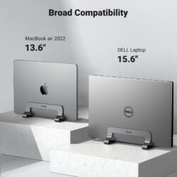 UGREEN 25706 Vertical Laptop Stand Adjustable Aluminum Desk Holder
