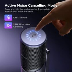 UGREEN 35629 Gaming USB Microphone With RGB Lights for Streaming, Gaming, Podcasting, Recording, Laptop