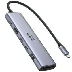 UGREEN 45521 7 in 1 USB-C Hub 4K HDMI Multiport Adapter with 100W PD, 2 USB-C 3.0, USB-A 3.2 and SD/TF Card Reader