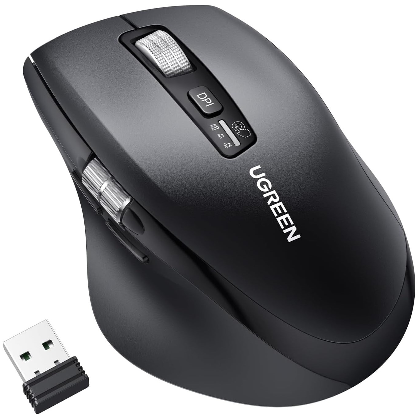 UGREEN 45792 Multi-mode Wireless Silent Ergonomic Mouse Scrolling Master with Ultra-fast Speed UGREEN 45792 Multi-mode Wireless Silent Ergonomic Mouse Scrolling Master with Ultra-fast Speed