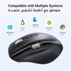 UGREEN 45792 Multi-mode Wireless Silent Ergonomic Mouse Scrolling Master with Ultra-fast Speed
