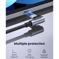 UGREEN 50125 Right Angle 90 Degree 60W USB C Cable 2m