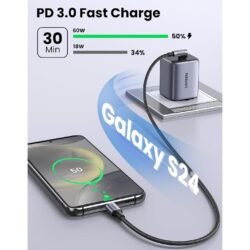 UGREEN 50125 Right Angle 90 Degree 60W USB C Cable 2m