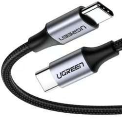 UGREEN 50152 USB C to USB C 60W Fast Charging Nylon Braided Cable 2m