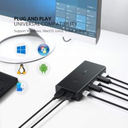 UGREEN 50744 KVM Switch 2 IN 1 Out 4K HDMI Switcher