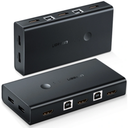 UGREEN 50744 KVM Switch 2 IN 1 Out 4K HDMI Switcher