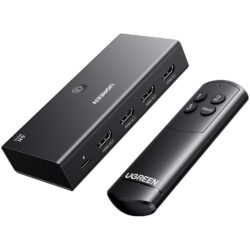 UGREEN 55857 HDMI Switch 3 in 1 Out 4K@60Hz with Remote for PS5 Xbox TV