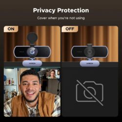 UGREEN 65381 4K Webcam for PC Ultra HD 1080P 60FPS Web Camera with Microphone
