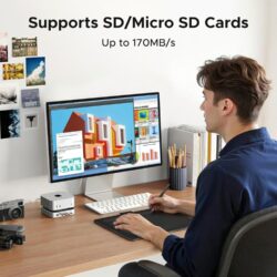UGREEN 65487 Mac Mini M4 Dock & Stand with NVMe SSD Enclosure