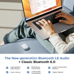 UGREEN 65708 Type-C Bluetooth Transmitter Audio Adapter / Bluetooth Classic & LE Audio Dual Mode