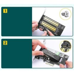 UGREEN 70504 M.2 NVME to PCI-E3.0 Express Card with M.2 SATA