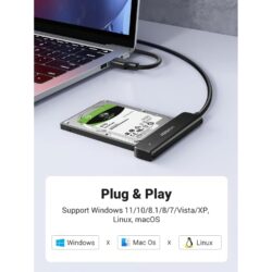 UGREEN 70609 USB-A TO 2.5  Inch SATA Converter 50cm