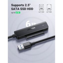 UGREEN 70609 USB-A TO 2.5  Inch SATA Converter 50cm