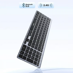 UGREEN 75163 Bluetooth 5.4+2.4G, Rechargeable, 99-Key Compact Portable Slim Silent Wireless Keyboard