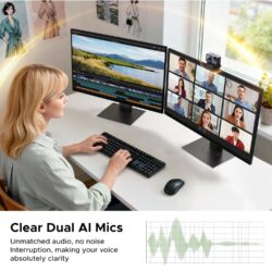 UGREEN 75725A AI-powered 2K Fine Webcam