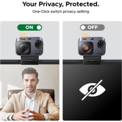 UGREEN 75725A AI-powered 2K Fine Webcam