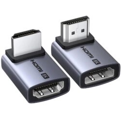 UGREEN 85632 HDMI 2.1 Angled 8K@60Hz 4K@240/144/120Hz 90 & 270 Degree Male to Female Connector 48Gbps Adapter