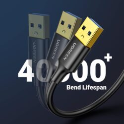 UGREEN 90576 USB-A 3.0 Male to Male Cable Black 3m