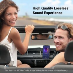 UGREEN 90748 3.5mm Aux Bluetooth 5.3 Audio Transfer Adapter for Vehicle