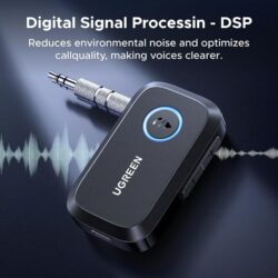 UGREEN 90748 3.5mm Aux Bluetooth 5.3 Audio Transfer Adapter for Vehicle