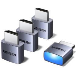 UGREEN 95994 4-Pack HDMI Dummy Plug 4K@60Hz 2K@60Hz 1080P@120Hz EDID Virtual Monitor Emulator