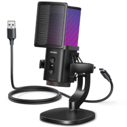 UGREEN 65629 Noise Cancelling RGB 7-Light USB Desktop Microphone