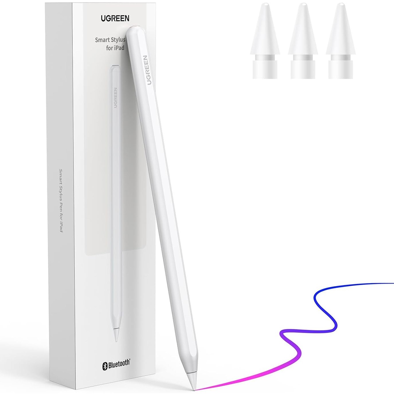UGREEN 15910 Wireless Charging Smart Stylus Pen for iPad UGREEN 15910 Wireless Charging Smart Stylus Pen for iPad