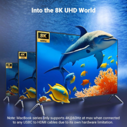 UGREEN 35596 USB Type-C to HDMI 8K 60Hz Cable 1m (3.3ft)
