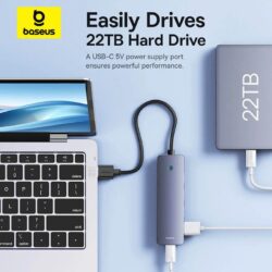 Baseus UltraJoy Series 4-Port HUB  (B0005280B811-10) - Image 12