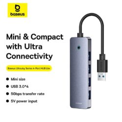 Baseus UltraJoy Series 4-Port HUB  (B0005280B811-10) - Image 8