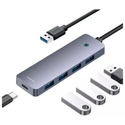 Baseus UltraJoy Series 4-Port HUB  (B0005280B811-10) - Image 5