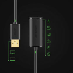 UGREEN 10323 USB 2.0 With IC Chip Extension Cable 15m