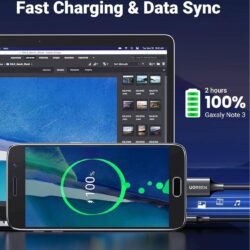 UGREEN 10843 USB 3.0 A Male To Micro USB 3.0 Male Cable Black 2m