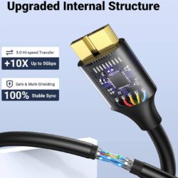 UGREEN 10843 USB 3.0 A Male To Micro USB 3.0 Male Cable Black 2m
