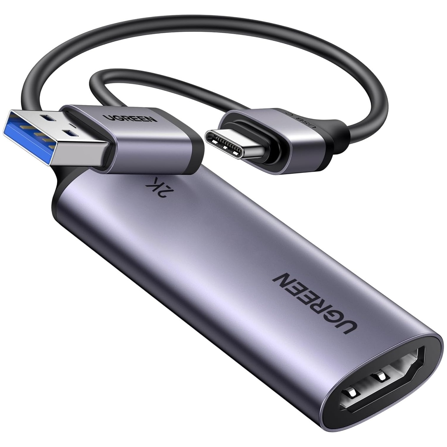 UGREEN 15389 2K@30Hz 1080P 60FPS Video Capture Card 4K Input HDMI to USB 3.0 USB Hub UGREEN 15389 2K@30Hz 1080P 60FPS Video Capture Card 4K Input HDMI to USB 3.0 USB Hub