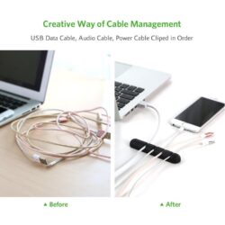 UGREEN 30762 Cable Organizer 2 Piece Black