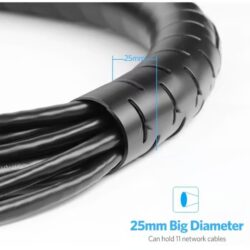 UGREEN 30818 Cable Zipper Protection 25mm Tube Wire Organizer 1.5 Meter