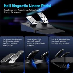 PXN V900 GEN2 Racing Steering Wheel with Pedals - Image 7