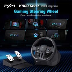 PXN V900 GEN2 Racing Steering Wheel with Pedals - Image 10
