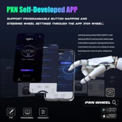 PXN V9 GEN2 Racing Steering Wheel with Pedals/Shifter - Image 7